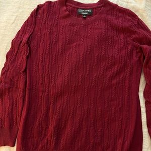 Wool cable knit sweater